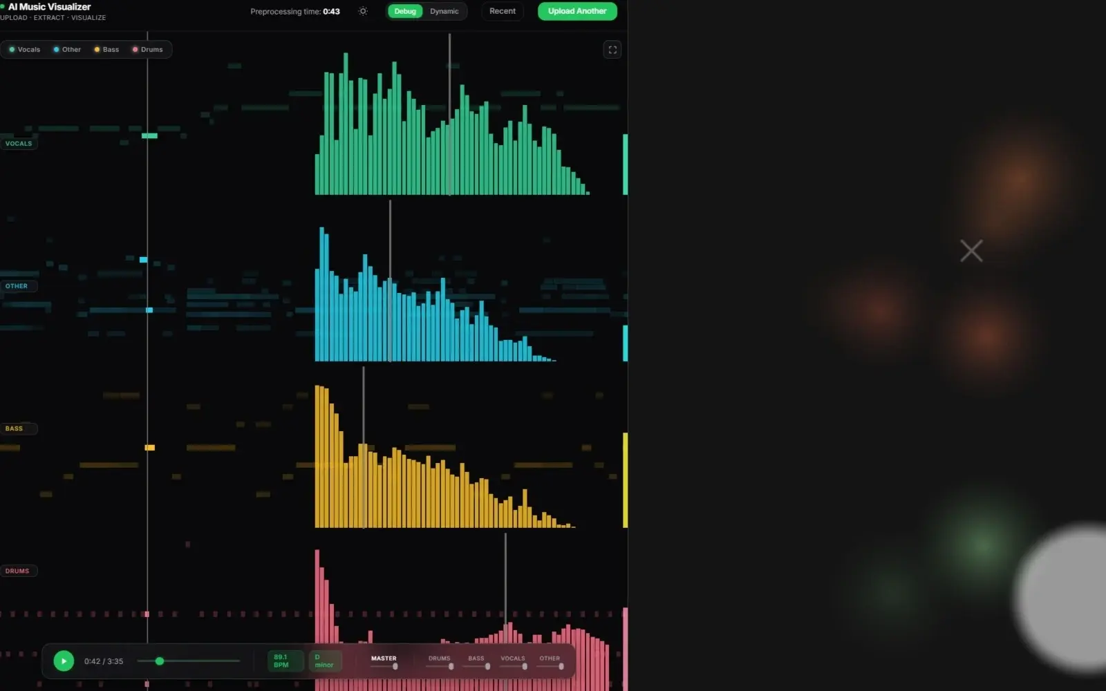 Song-Adaptive Music Visualization